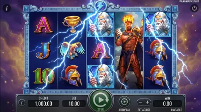 Zeus vs Hades Slot background
